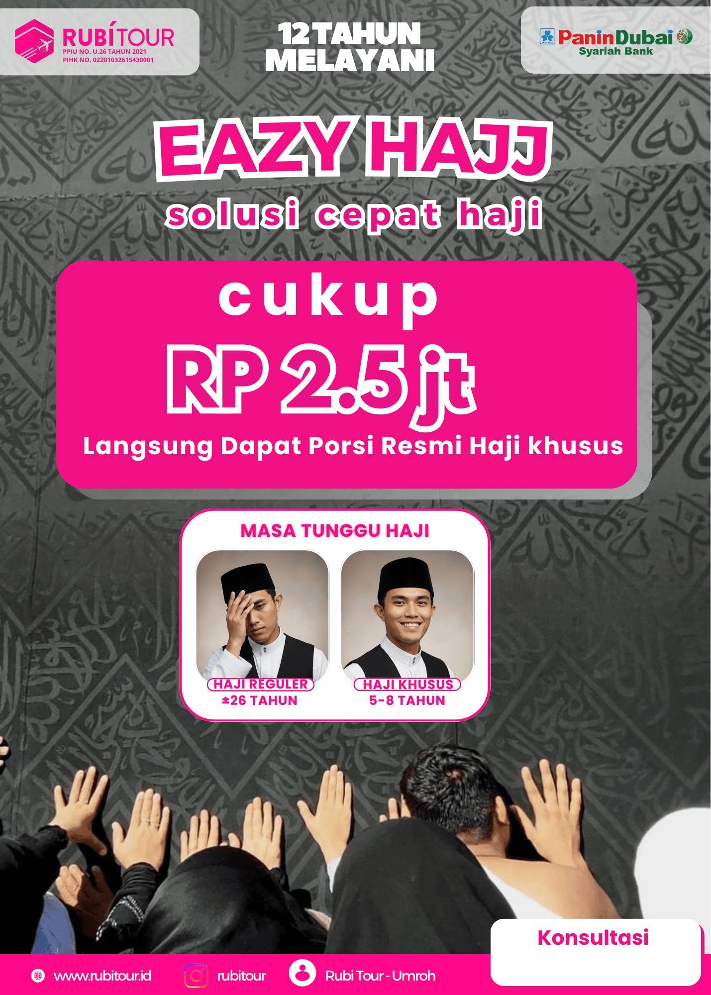 Brosur program haji Eazy Hajj